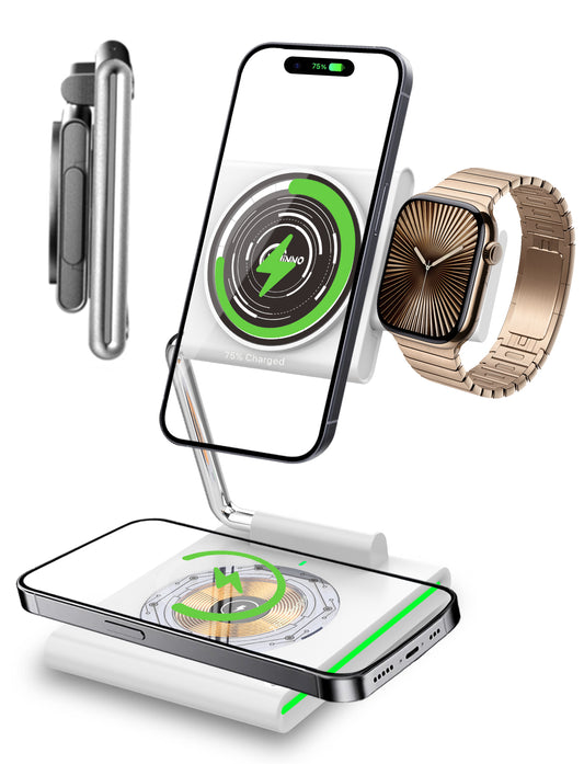 XIMINNO S9 Fold, MagSafe Wireless Charger, Born for Apple