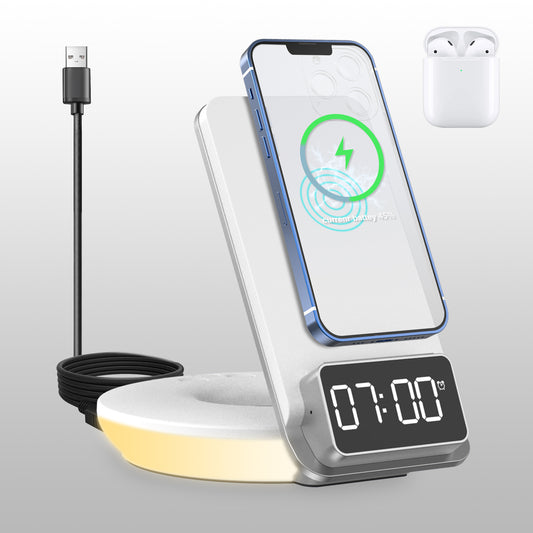 XIMINNO S7, Coin Auto-Alignment, Wireless Charger with Night Light